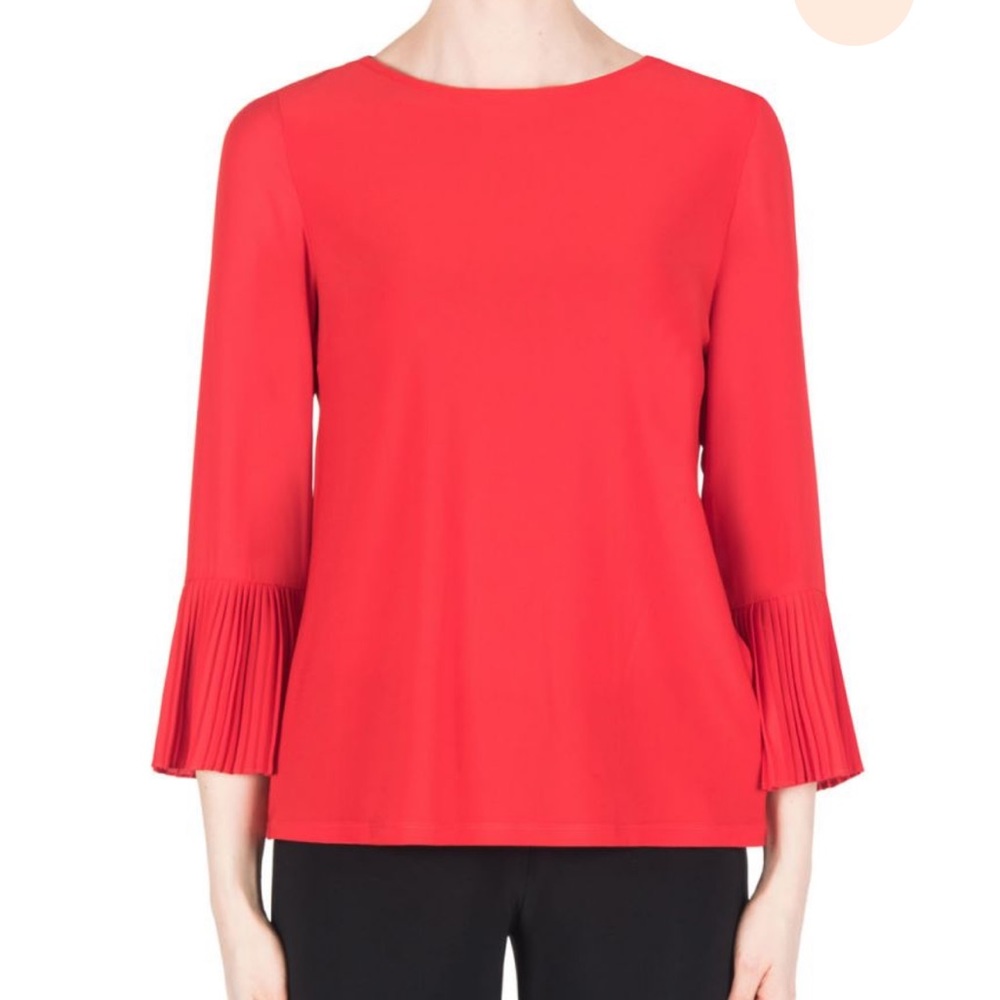 Joseph Ribkoff Lipstick Red Top